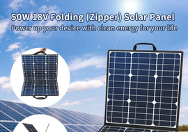 Foldable 50W 18V Portable Solar Panel